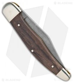 Boker 20-20 150th Anniversary Damascus Series Pocket Knife 5.25" Chestnut -BLADE HQ SHOP Boker 20 20 150th Anniversary Damascus Series Chestnut 115014DAM BHQ 94339 jr side