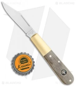 Boker Barlow Expedition 3.25" Traditional Pocket Knife Green Micarta Brass 9 Boker Barlow Expedition 3.25" Traditional Pocket Knife Green Micarta Brass -BLADE HQ SHOP Boker Barlow Expedition 112941 BHQ 118351 jr bottlecap