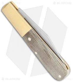 Boker Barlow Expedition 3.25" Traditional Pocket Knife Green Micarta Brass 8 Boker Barlow Expedition 3.25" Traditional Pocket Knife Green Micarta Brass -BLADE HQ SHOP Boker Barlow Expedition 112941 BHQ 118351 jr side