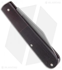 Boker Barlow Integral Pocket Slip Joint Knife Black Canvas Micarta (3.25" Satin) -BLADE HQ SHOP Boker Barlow Integral Pocket Knife Micarta SW 111943 BHQ 120617 jr side