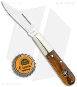 Boker Barlow Pocket Knife Curly Birch Wood (3.3" Satin) 117941 -BLADE HQ SHOP Boker Barlow Pocket Knife Curly Birch Wood 117941 BHQ 120614 jr bottlecap