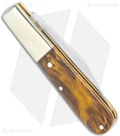 Boker Barlow Pocket Knife Curly Birch Wood (3.3" Satin) 117941 -BLADE HQ SHOP Boker Barlow Pocket Knife Curly Birch Wood 117941 BHQ 120614 jr side