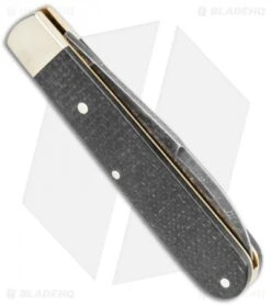 Boker Barlow Prime Traditional Pocket Knife Jute Micarta (2.7" Acid Stonewash) -BLADE HQ SHOP Boker Barlow Prime Jute Micarta Acid 114942 BHQ 118358 jr side