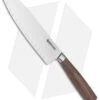 Boker Core 6.5" Santoku Fluted/Hollow Edge Kitchen Knife Walnut Wood -BLADE HQ SHOP Boker Core Santoku Fluted Edge BHQ 116545 jr