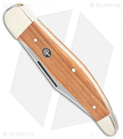 Boker Folding Hunter Lockback Knife Plumwood (4" Satin) 111013 4 Boker Folding Hunter Lockback Knife Plumwood (4" Satin) 111013 - Image 2