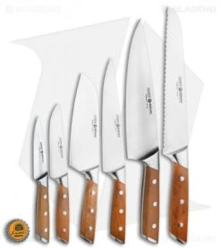 Boker Forge Wood 7-Piece Kitchen Knife Set Maple Wood W/ Wooden Block -BLADE HQ SHOP Boker Forge Wood 7 Piece Kitchen Knife Set Maple Wood Wooden Block BHQ 116577 jr bottlecap