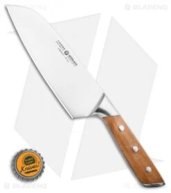Boker Forge Wood 6.5" Santoku Kitchen Knife Maple Wood -BLADE HQ SHOP Boker Forged SantokuKnife Maple 03BO512 BHQ 116579 LS Bottlecap