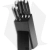 Boker Forge 7-Piece Kitchen Knife Set Black W/ Wooden Block -BLADE HQ SHOP Boker Forged Set BHQ 116556 jr