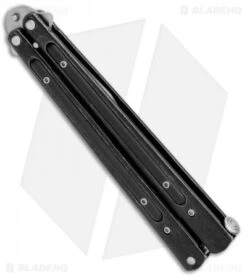 Boker Magnum Balisong Trainer Black G-10 (4.1" Satin) 01SC406SOI -BLADE HQ SHOP Boker Magnum Balisong Trainer Black G 10 01SC406SOI BHQ 99644 jr side