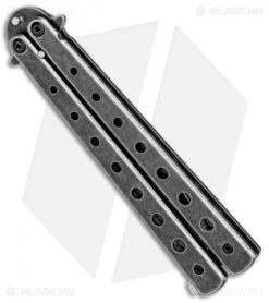 Boker Magnum Balisong Trainer Butterfly Knife (3.75" Black SW) 01MB612 8 Boker Magnum Balisong Trainer Butterfly Knife (3.75" Black SW) 01MB612 -BLADE HQ SHOP Boker Magnum Balisong Trainer Butterfly Black SW 01MB612 BHQ 82504 jr side