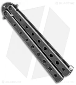 BLADE HQ SHOP -BLADE HQ SHOP Boker Magnum Balisong Trainer Butterfly Black SW 01MB612 BHQ 82504 jr spine