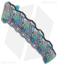 Boker Magnum Chained Rainbow Spring Assisted Knife (3.375" Spectrum) 01MB635 -BLADE HQ SHOP Boker Magnum Chained Rainbow BHQ 80865 er spine