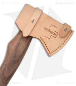 Boker Plus Appalachian Damascus Axe Walnut Wood (12" Damascus) -BLADE HQ SHOP Boker Plus Appalachian Damascus Axe Walnut Wood 12in Damascus BHQ 146741 td sheath