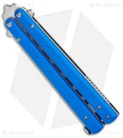 BLADE HQ SHOP -BLADE HQ SHOP Boker Plus Balisong Trainer Blue G 10 Satin 01BO714SOI BHQ 99635 jr spine