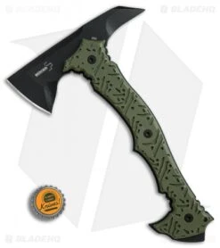 Boker Plus Chicken Hawk 9" Tomahawk Axe OD Green G-10 / SK5 Steel 09BO114 -BLADE HQ SHOP Boker Plus Chicken Hawk 9in tomahawk axe OD Green G10 BHQ 52388 er bottlecap