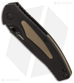 Boker Plus Gemini NGA Spring Assisted Knife Black/Coyote (3.5" Black) 01BO502 -BLADE HQ SHOP Boker Plus Gemini NGA Black Coyote black BHQ 80767 er spine