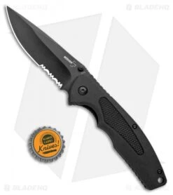 Boker Plus Gemini NGA Spring Assisted Knife Black (3.5" Black Serr) 01BO503 9 Boker Plus Gemini NGA Spring Assisted Knife Black (3.5" Black Serr) 01BO503 -BLADE HQ SHOP Boker Plus Gemini NGA SA Black Black Serr 01BO503 BHQ 105723 jr bottlecap