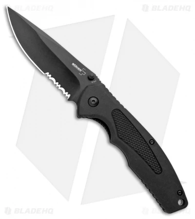 Boker Plus Gemini NGA Spring Assisted Knife Black (3.5" Black Serr) 01BO503 3 Boker Plus Gemini NGA Spring Assisted Knife Black (3.5" Black Serr) 01BO503
