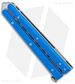 BLADE HQ SHOP -BLADE HQ SHOP Boker Plus Mini Balisong Trainer Blue G 10 Satin 01BO716SOI BHQ 99640 jr spine
