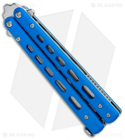 Boker Plus Mini Balisong Trainer Blue G-10 (3.25" Satin) 01BO715SOI 3 Boker Plus Mini Balisong Trainer Blue G-10 (3.25" Satin) 01BO715SOI - Image 2
