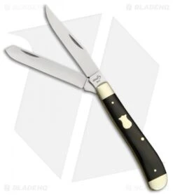 Boker Plus Mini Trapper Pocket Knife Black (3.125" Satin) 01BO294B