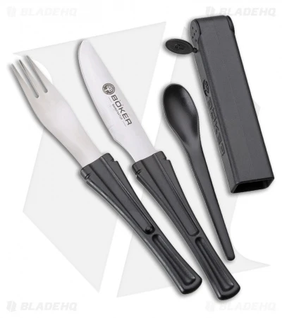 Boker Plus Snac Pac Knife, Spoon & Fork 2-Pack Set 03BO801C 4 Boker Plus Snac Pac Knife, Spoon & Fork 2-Pack Set 03BO801C - Image 2