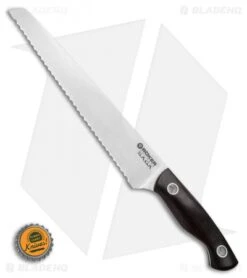 Boker Vox Saga 9.25" Bread Kitchen Knife Grenadill Wood -BLADE HQ SHOP Boker Saga Bread Knife 130381 BHQ 116563 LS Bottlecap