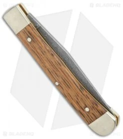 Boker Trapper Asbach Uralt Slip Joint Knife Oak Wood (3.35" Damascus) 8 Boker Trapper Asbach Uralt Slip Joint Knife Oak Wood (3.35" Damascus) -BLADE HQ SHOP Boker Trapper Asbach Uralt SJ Oak Wood Damascus BHQ 137743 jr side