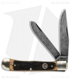 Boker Trapper Pocket Knife 4.25" Beer Barrel W/ Acid Washed Blades