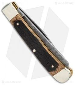 Boker Trapper Pocket Knife 4.25" Beer Barrel W/ Acid Washed Blades -BLADE HQ SHOP Boker Trapper Beer Barrel Acid Washed Blades 112525BHQ BHQ 101589 jr side