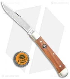 Boker Trapper Pocket Knife 4.125" Plumwood 112585 -BLADE HQ SHOP Boker Trapper Plumwood 112585 BHQ 105694 jr bottlecap