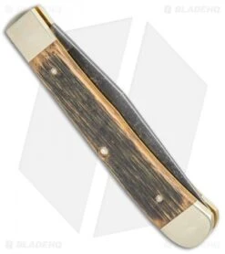 Boker Uno Trapper Pocket Knife Castle Wood (4.125" Acid Wash) 113004 -BLADE HQ SHOP Boker Trapper Pocket Knife Castle Wood 113004 BHQ 105699 jr side