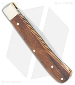 Boker Uno Trapper Pocket Knife Brown Desert Ironwood (4" Satin) 112565 -BLADE HQ SHOP Boker Uno Trapper Desert Ironwood 112565 BHQ 105707 jr side