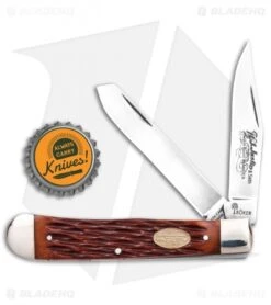 Boker H.J. Justin & Sons Trapper Knife 4" Jigged Bone -BLADE HQ SHOP Justin TS Trapper BHQ 115594 td size