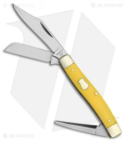 Boker Plus Stockman Pocket Knife 4" Yellow Synthetic 01BO3380Y 3 Boker Plus Stockman Pocket Knife 4" Yellow Synthetic 01BO3380Y