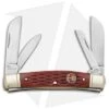 Boker Red Shield Congress Pocket Knife 3.625" Red Bone BK110752 -BLADE HQ SHOP boker red shield congress red bone BK110752 BHQ 40084 dl