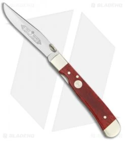Boker Trapperliner Pocket Knife Red Smooth Bone (3.25" Satin) 114711